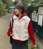 Mavani Fleece Toggle Collar Vest