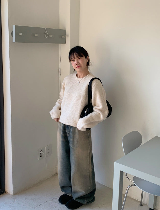 【BAON】Dontree Vintage Washed Denim Pants BAON (バオン) - ドントリービンテージウォッシュ加工デニム