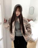 Chiri Wool V-neck Button Long Sleeve T-shirt