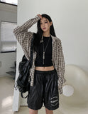 Scuz seersucker check shirt
