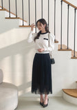 Seribel Shirring Puff Knit