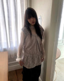 Lumic Flower Lace Off-Shoulder Sleeveless Blouse