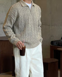 Revan Half Zip-Up Cable Knit
