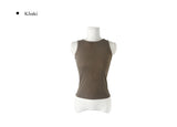 Planning Auto Ribbed Round Sleeveless