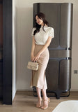 Wender Basic Slit Mermaid Banding Skirt