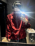 1+1 Ultra Light High-Neck Side Track Windbreaker