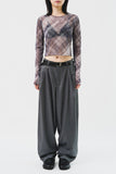 Pan Herringbone Striped Trousers