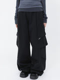 Pocket pintuck wide pants