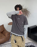 The N Embroidered Pocket Layered Tee