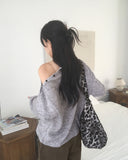 Meno Leopard Cross Shoulder Bag