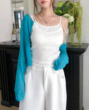 Cheek Flower Layered Sleeveless