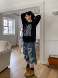 Frame Vintage Print Long Sleeve T-Shirt
