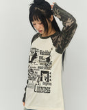 4 CATS Camo Raglan Long Sleeve T-Shirt