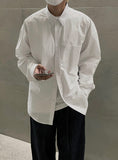 DISCERNENTs 4season Oversized Cotton Shirt - Bio-Washing