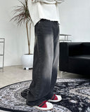 Miobeu Washing Wide Denim Pants