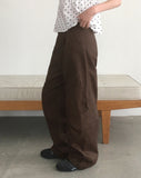 Pite Diagonal Cargo Pocket Wide Pants