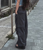 Vianne wide two-tuck banding pants