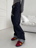 MUMU ONE TUCK WIDE DENIM