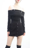 Elda Button Knit Skirt