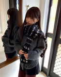 Linan Neko Color Matching Nordic Muffler