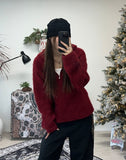 Terry Half Zip Hoodie