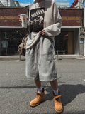 Drag rivet sweat half pants