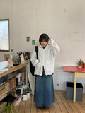 Limi denim long skirt