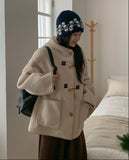 Tsuzubo Wool Duffle Hood Mustang Jacket