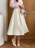 Sotime Tassel Jacquard Flared Skirt