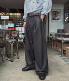 Mono Two-Tuck Wide Slacks