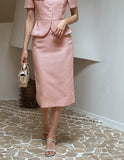 Clive Tweed Midi Skirt