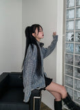 From Two Way Washing Vintage Knit Zip-up