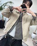 Deon Dyeing High Neck Crop Jacket