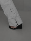 Mobel Snap Roll-up Cotton Pants