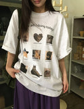Titchill Cat Over Fit Short Sleeve Tee