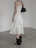 Leri Unbalanced Chiffon Flare One Piece