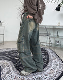 developer double pocket denim pants
