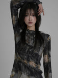 [ EEUN MADE ] Brick Mesh Tee