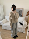 [unisex] Porimo banding stitch line brushed training pants