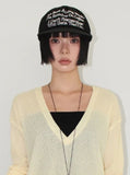 LETTERING ROPE BALL CAP