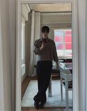 Eden One-Tuck Semi Bootcut Slacks