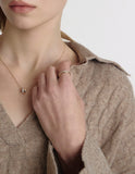 Champagne Full Moon Silver (P) Duo Shine Ring