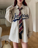 Baseball Stripe Overfit Shirt
