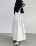 Call banding flare long skirt