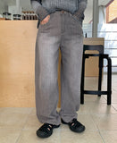 Tush Summer Gray Wash Denim Pants