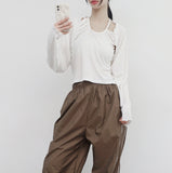 Peonio Wave Bolero + Shirring Sleeveless Set