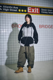 [2-WAY] Star & Sun raglan hood zip-up