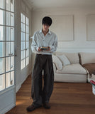 Ber Side Tuck Wide Pants