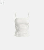 Summary Shirring Sleeveless
