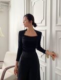 Liperon Satin Flared Banding Skirt